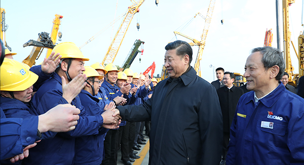 中共中央總書記、國家主席、中央軍委主席習(xí)近平親臨徐工集團(tuán)考察調(diào)研